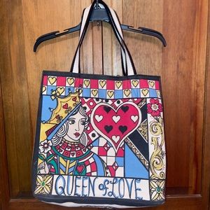 Brighton, queen of love fashionista tote bag